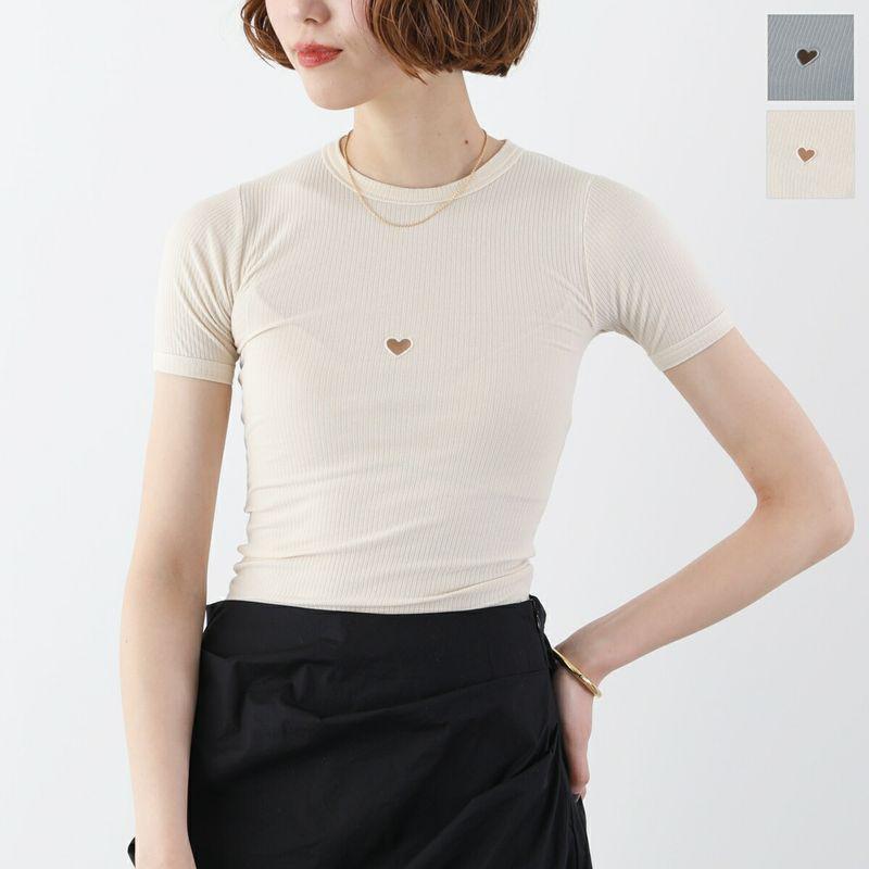 ベースレンジ　Heart short sleeve tee Black 楽天市場】BASERANGE ベースレンジ Tシャツ HEART TEE SHIRT TOHS RB