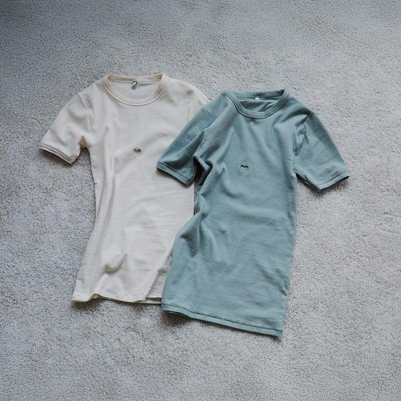 BASERANGE（ベースレンジ） Tシャツ HEART TEE SHIRT TOHS RB