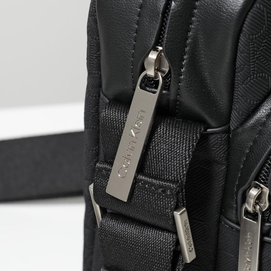 新品未使用 カルバンクライン ボディーバッグ ワンショルダー バッグ ブラック Calvin Klein (カルバンクライン) フェイクレザー ワンポイントロゴ