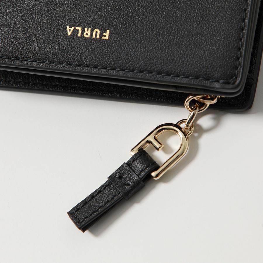 新品 フルラ 二つ折り 財布 レザー コンパクト ブラック ロゴ金具 ウォレット FURLA（フルラ） 二つ折り財布 NUVOLA ヌヴォラ WP00451 BX2045