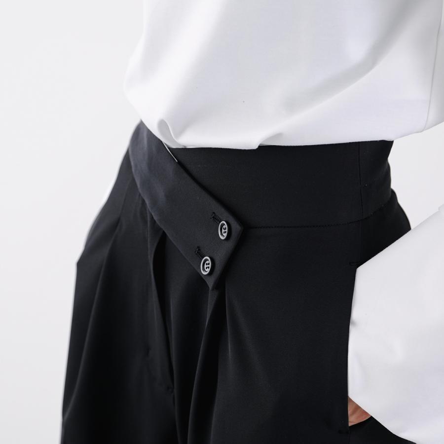 TWILL ツイル タックパンツ TW25129 レディース ウエストクロス ハイ