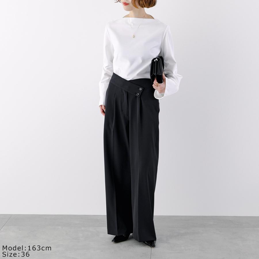TWILL ツイル タックパンツ TW25129 レディース ウエストクロス ハイ
