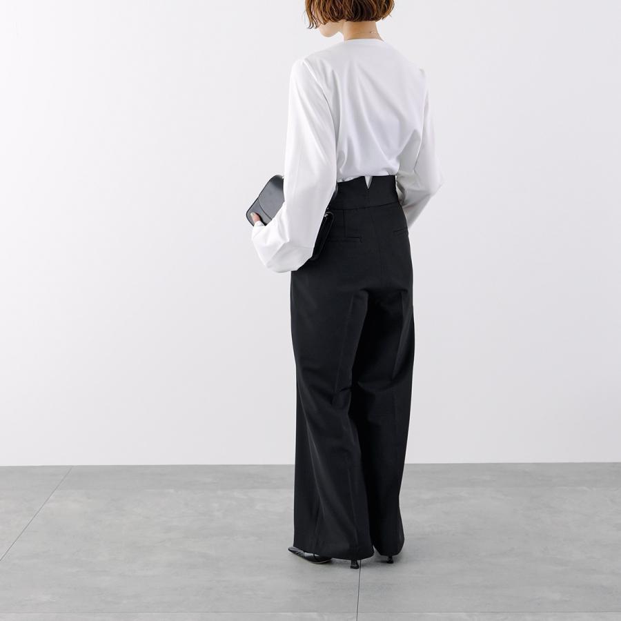 TWILL ツイル タックパンツ TW25129 レディース ウエストクロス ハイ