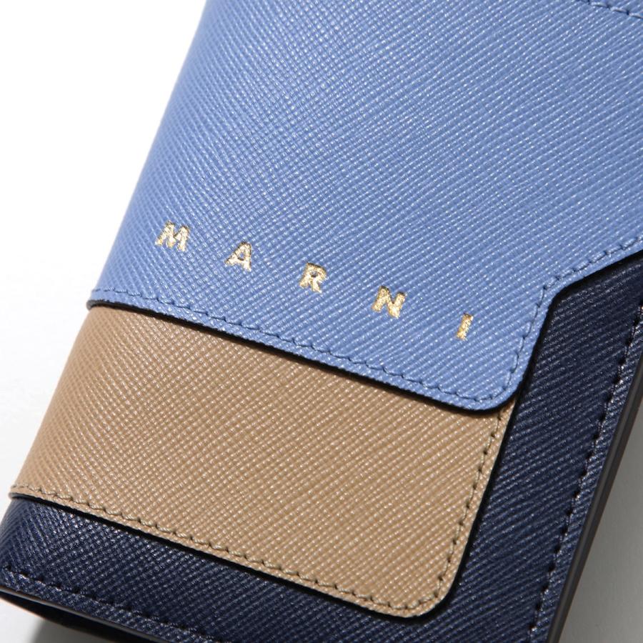 未使用 MARNI マルニ 二つ折り財布 サフィアーノレザー 箱付き MARNI（マルニ） 二つ折り財布 PFMOQ14U28 PFMOQ14U29 LV520