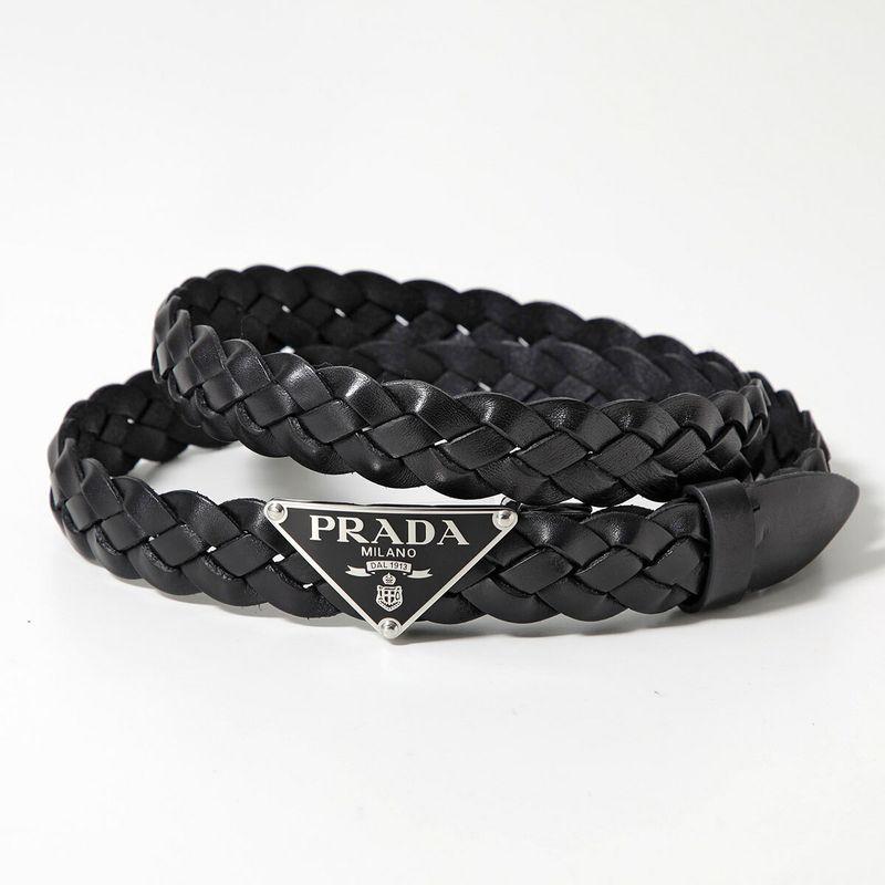 PRADA（プラダ） ベルト 2CS114 2A7P メンズ レザー エナメルメタル