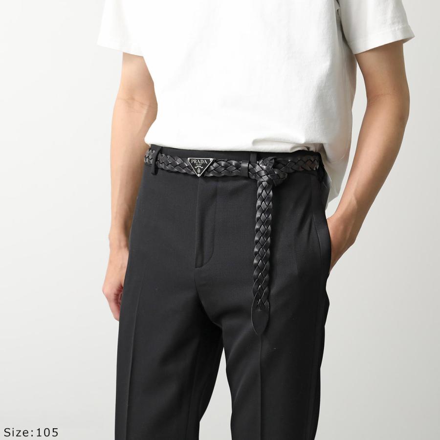 PRADA（プラダ） ベルト 2CS114 2A7P メンズ レザー エナメルメタル
