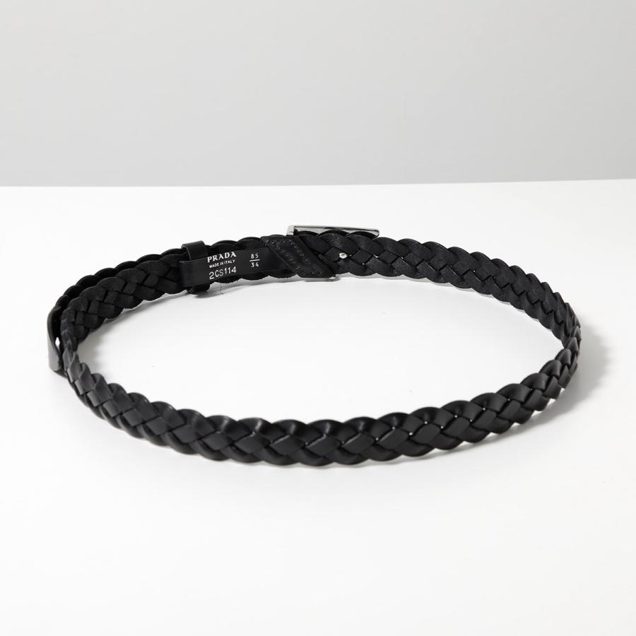 PRADA（プラダ） ベルト 2CS114 2A7P メンズ レザー エナメルメタル