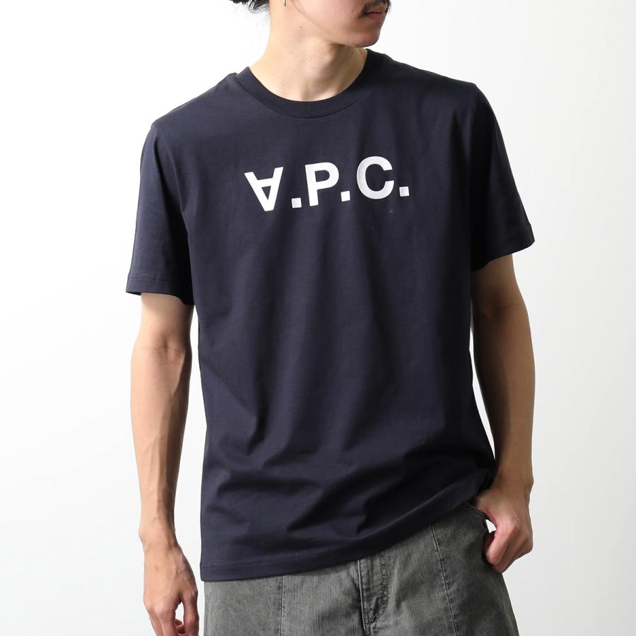 APC A.P.C. アーペーセー Tシャツ Standard Grand VPC COHBM M26384 メンズ 半袖 カットソー コットン クルーネック ロゴT カラー2色の画像