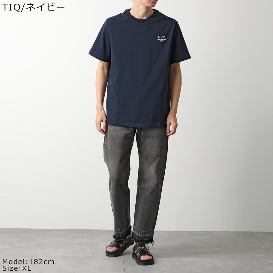 APC A.P.C. アーペーセー Tシャツ COHBU M26388 レディース  半袖 カットソー コットン ロゴ 刺繍 クルーネック ロゴTの画像