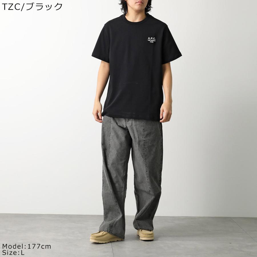 APC A.P.C. アーペーセー Tシャツ COHBU M26388 レディース  半袖 カットソー コットン ロゴ 刺繍 クルーネック ロゴTの画像