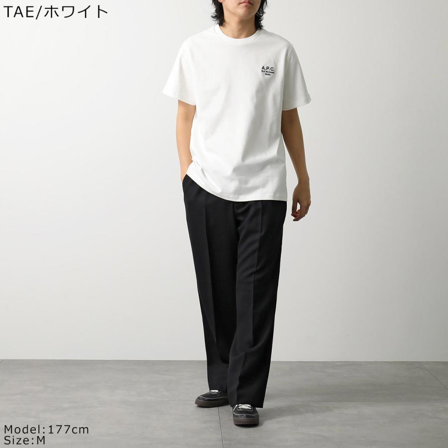 APC A.P.C. アーペーセー Tシャツ COHBU M26388 レディース  半袖 カットソー コットン ロゴ 刺繍 クルーネック ロゴTの画像