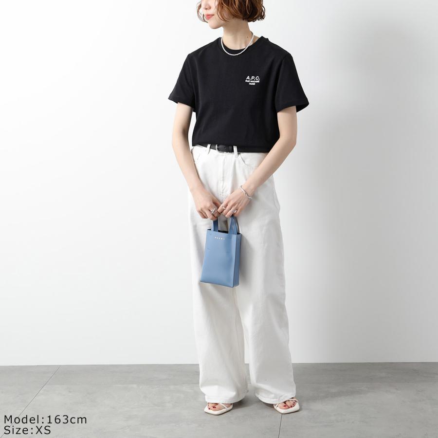 APC A.P.C. アーペーセー Tシャツ COHBU M26388 メンズ 半袖 カットソー コットン ロゴ 刺繍 クルーネック ロゴT カラー4色の画像