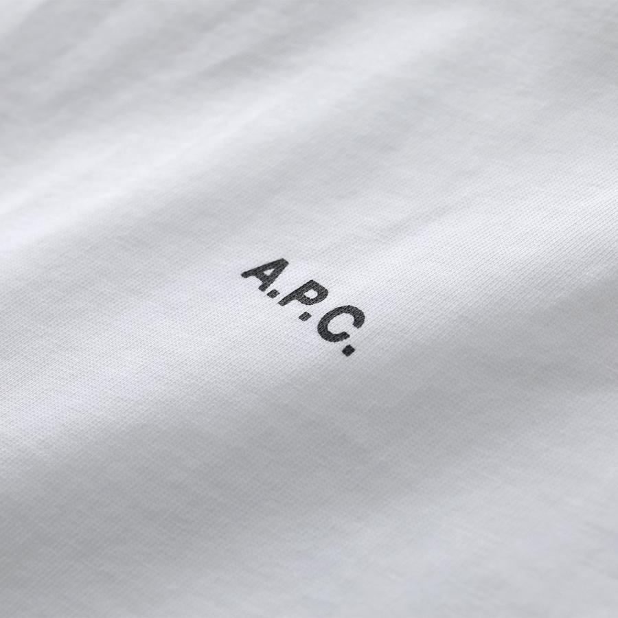 APC A.P.C. アーペーセー Tシャツ COHBW F26387 レディース 半袖 カットソー コットン クルーネック ちびロゴT ショート丈 カラー2色の画像