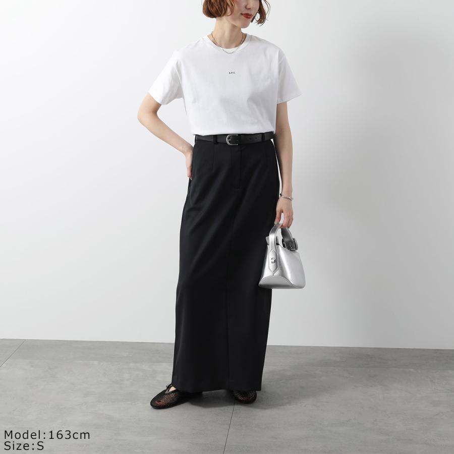 APC A.P.C. アーペーセー Tシャツ COHBW F26387 レディース 半袖 カットソー コットン クルーネック ちびロゴT ショート丈 カラー2色の画像