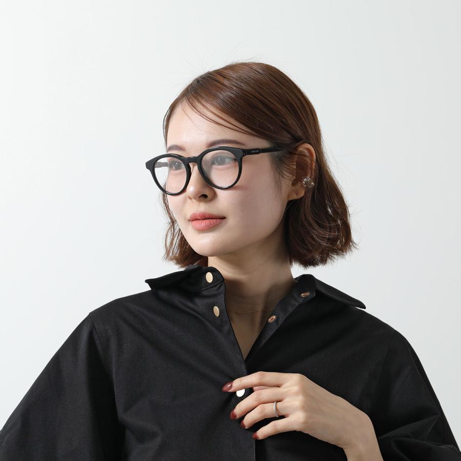 GUCCI（グッチ） メガネ GG1822O メンズ ボストン型 ロゴ 黒縁 セル