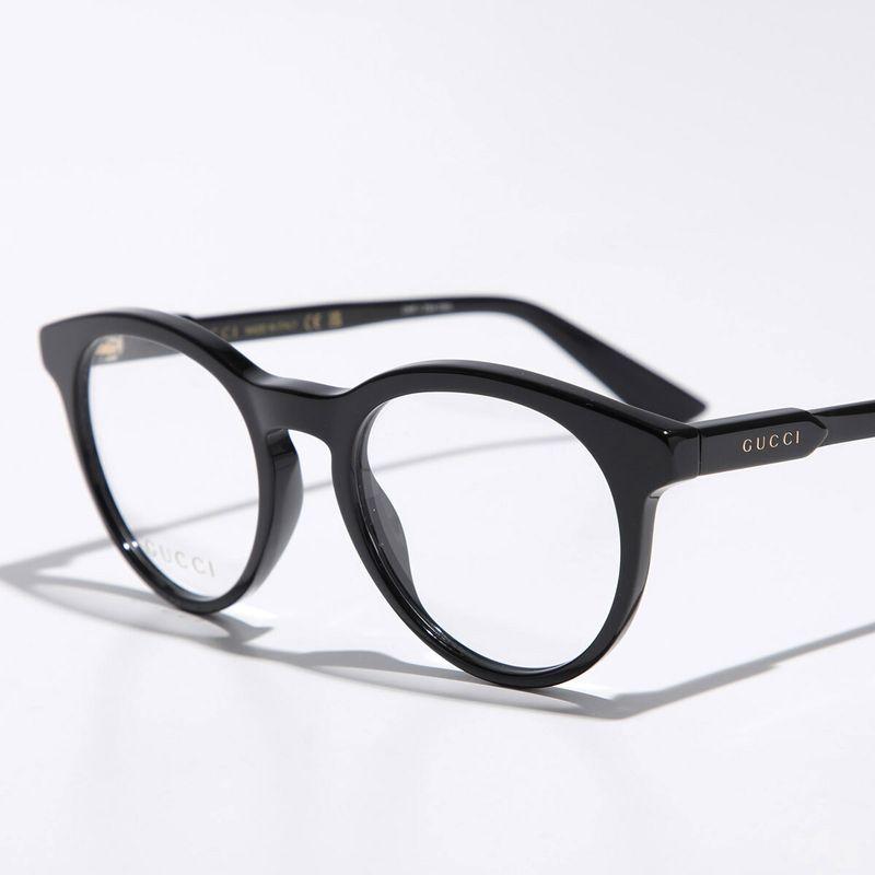 GUCCI（グッチ） メガネ GG1822O レディース ボストン型 ロゴ 黒縁