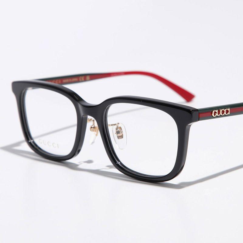GUCCI（グッチ） メガネ GG1873OK メンズ スクエア型 ロゴ 黒縁 セル