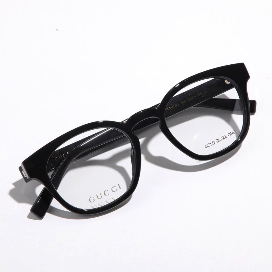 GUCCI（グッチ） メガネ GG1859O レディース ウェリントン型 ロゴ 黒縁