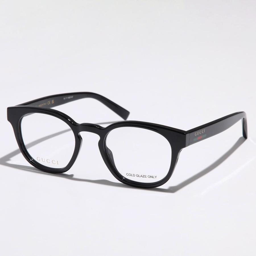 GUCCI（グッチ） メガネ GG1859O レディース ウェリントン型 ロゴ 黒縁