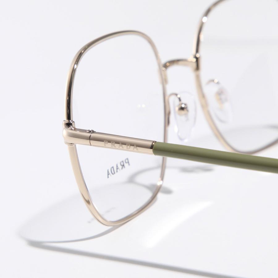 PRADA プラダ メガネ VPR 56W レディース スクエア型 メタルフレーム フルリム ロゴ クリングスタイプ アイウェア 細フレーム 伊達メガネ カラー2色_14