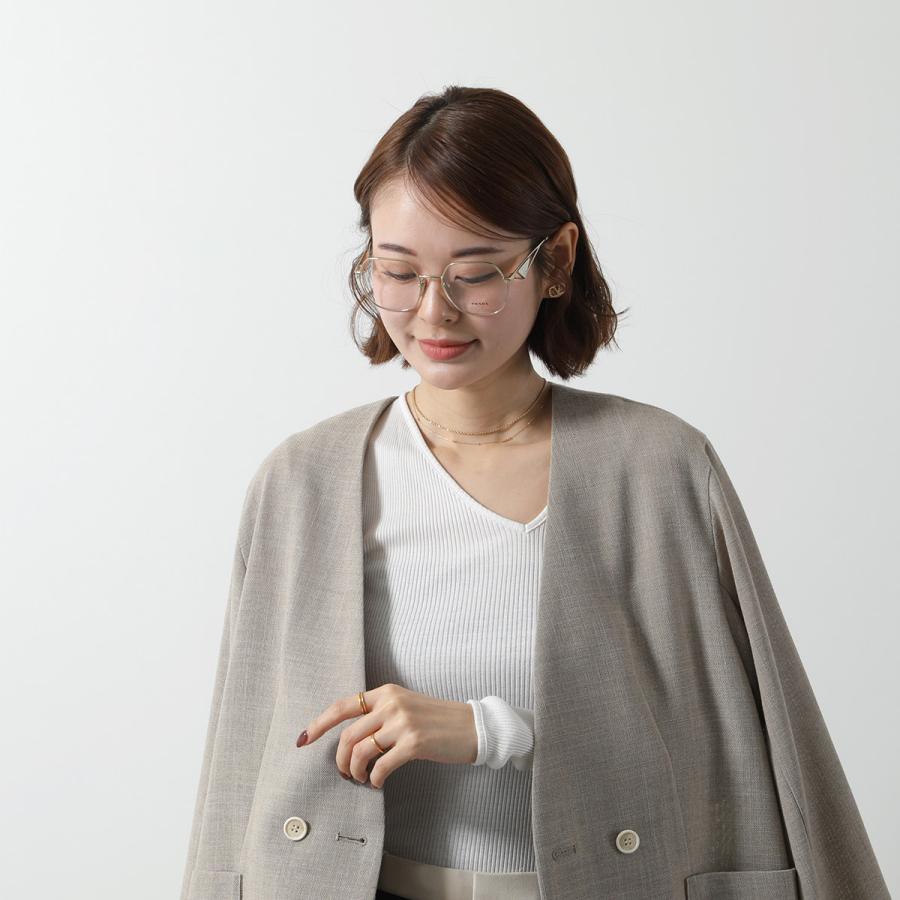 PRADA プラダ メガネ VPR 59Z レディース 細フレーム メタル PRADA プラダ メガネ VPR 59Z レディース 細フレーム メタル
