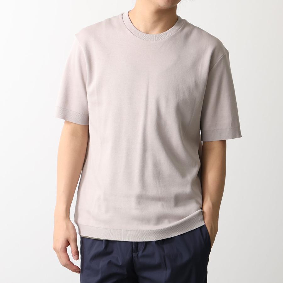 ヘルノHERNO /コットン編みジャージー半袖カットソー/48/トープ HERNO（ヘルノ） Tシャツ JG000206U 52059 メンズ 半袖 カットソー