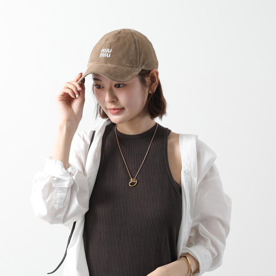miu miu（ミュウミュウ） ベースボールキャップ 5HC369 2CUA