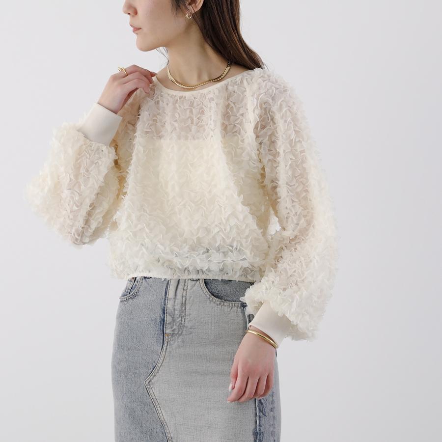 プロヴォーク provoke petal motif pullover PROVOKE プロヴォーク プルオーバー petal motif pullover PV-010050
