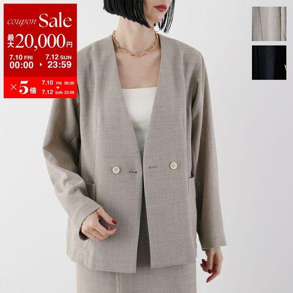hwyl（ヒュイル） ジャケット 510-84002 レディース ノーカラー V