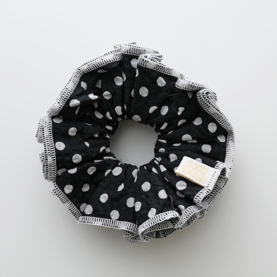 GOOD SQUISHブラックヘアゴム GOOD SQUISH グッド スクイッシュ シュシュ BLUMBERG COLLECTION