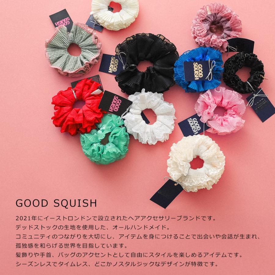 GOOD SQUISH グッド スクイッシュ シュシュ WEDDING ON A WEDS COLLECTION レディース フリル レース ヘアゴム ヘアアクセサリー カラー3色の画像