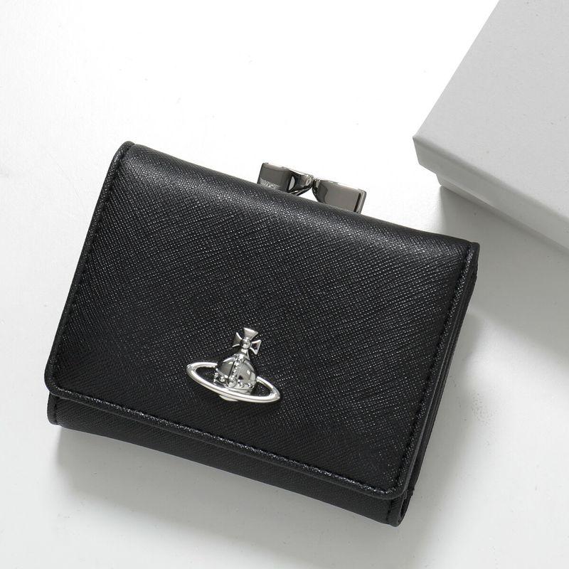 新品ヴィヴィアンウエストウッド 小銭入れ付き 三つ折り財布 ブラック Vivienne Westwood（ヴィヴィアンウエストウッド） ヴィヴィアン