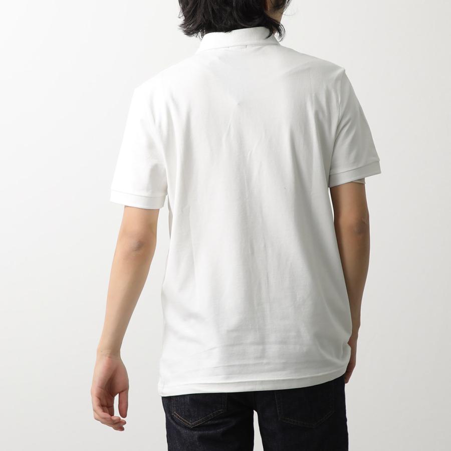 新品✨【HUGO BOSS】半袖ポロシャツ ピマコットン ホワイト L サイズ HUGO BOSS (ヒューゴボス) メンズ ポロシャツ 半袖 袖ライン ハーフ