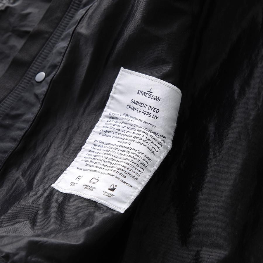 STONE  23FW クリンクルレップス М ブラック Stone Island 40623 Garment Dyed Crinkle Reps Recycled Nylon Down