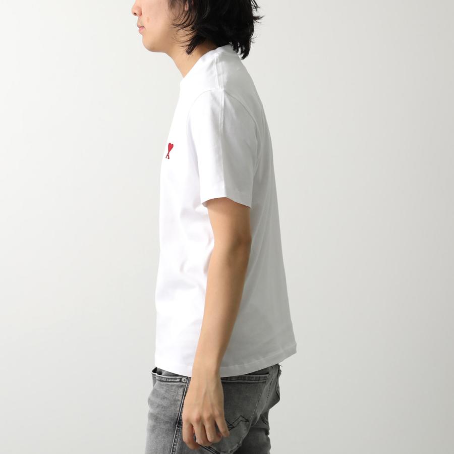 ami paris アミパリス Tシャツ BFUTS035.724 レディース Ami de Coeur 半袖 クルーネック カットソー ハートロゴ 刺繍 コットン カラー4色の画像