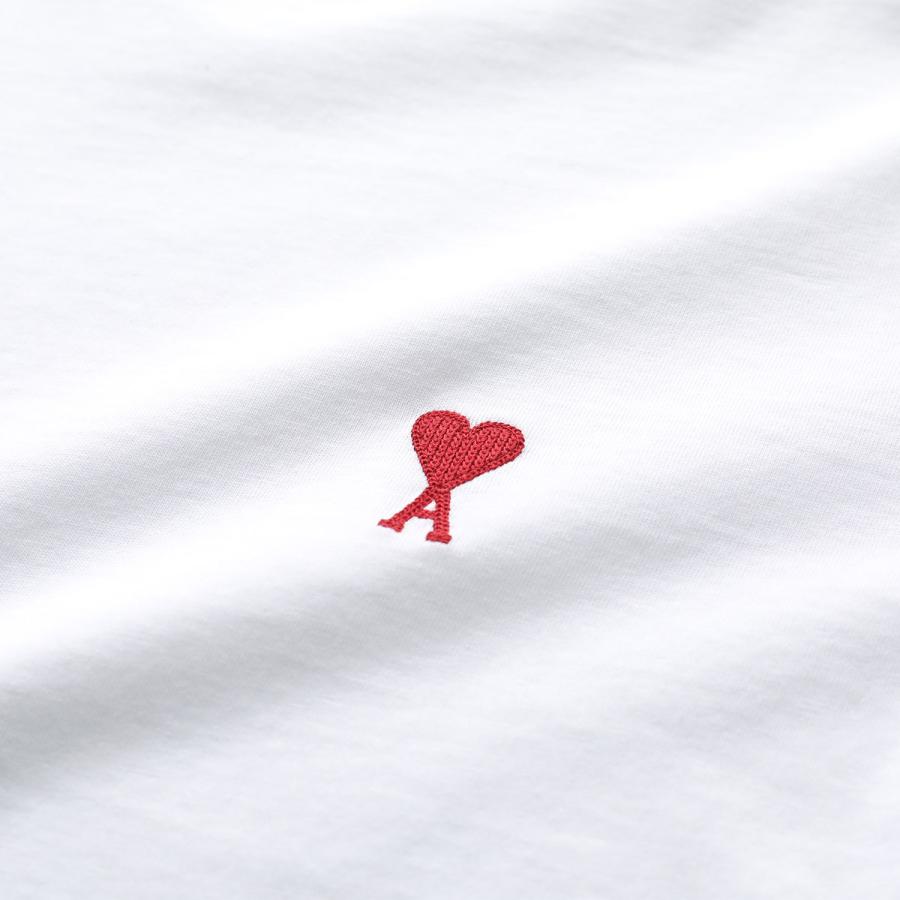 ami paris アミパリス Tシャツ BFUTS035.724 レディース Ami de Coeur 半袖 クルーネック カットソー ハートロゴ 刺繍 コットン カラー4色の画像