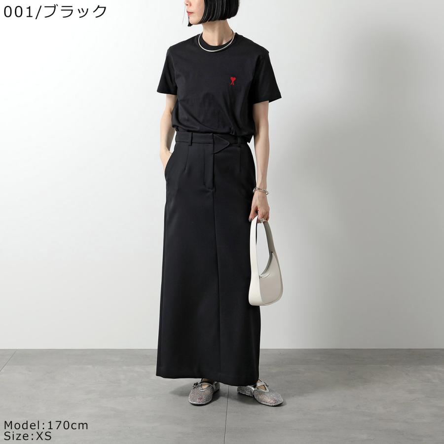 AMI PARIS アミパリス ハートロゴ 半袖Ｔシャツ BFUTS035.724 001 レディース メンズ ブラック AMI Alexandre Mattiussi 並行輸入品 アミ パリス Tシャツ 半袖 ユニ