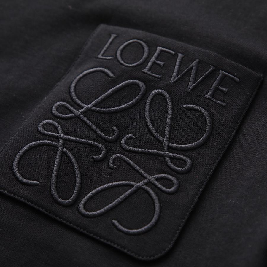 LOEWE ロエベ Tシャツ H526Y22XBC レディース 半袖 カットソー コットン 胸ポケット クルーネック アナグラム ロゴ 刺繍 カラー2色の画像