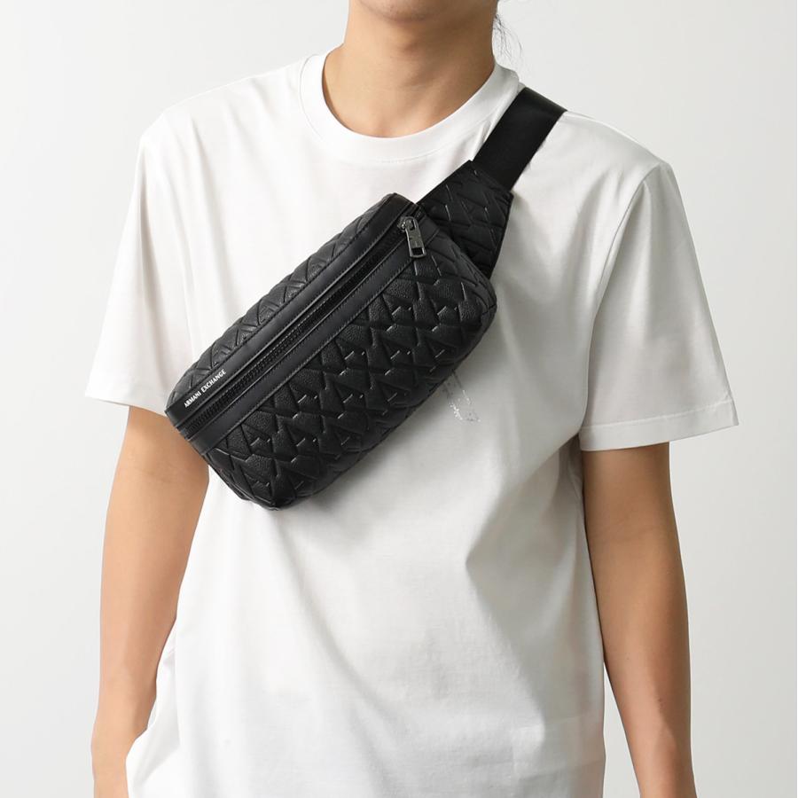 ARMANIエクスチェンジ　黒ボディバッグ ARMANI EXCHANGE ウエストポーチ 「A|X アルマーニ エクスチェンジ