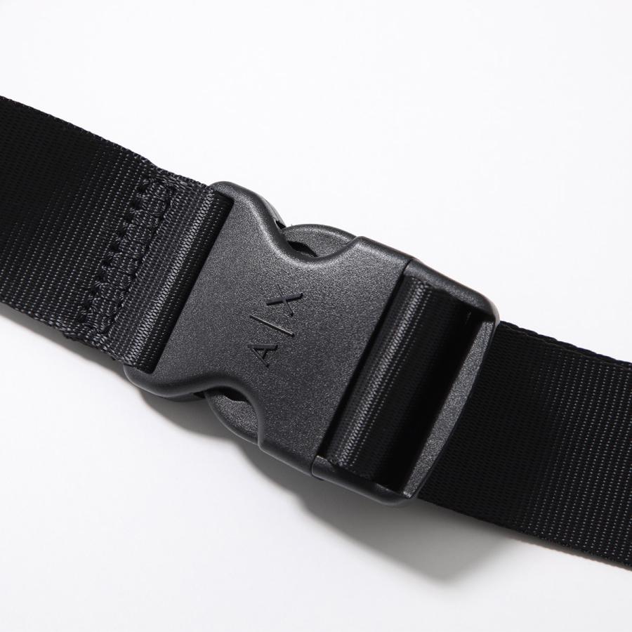 ARMANI EXCHANGE A/X アルマーニ エクスチェンジ ボディバッグ XM000844 AF12133 メンズ ベルトバッグ ウエストポーチ クロスボディ ロゴ 鞄 UC001/BLACKの画像
