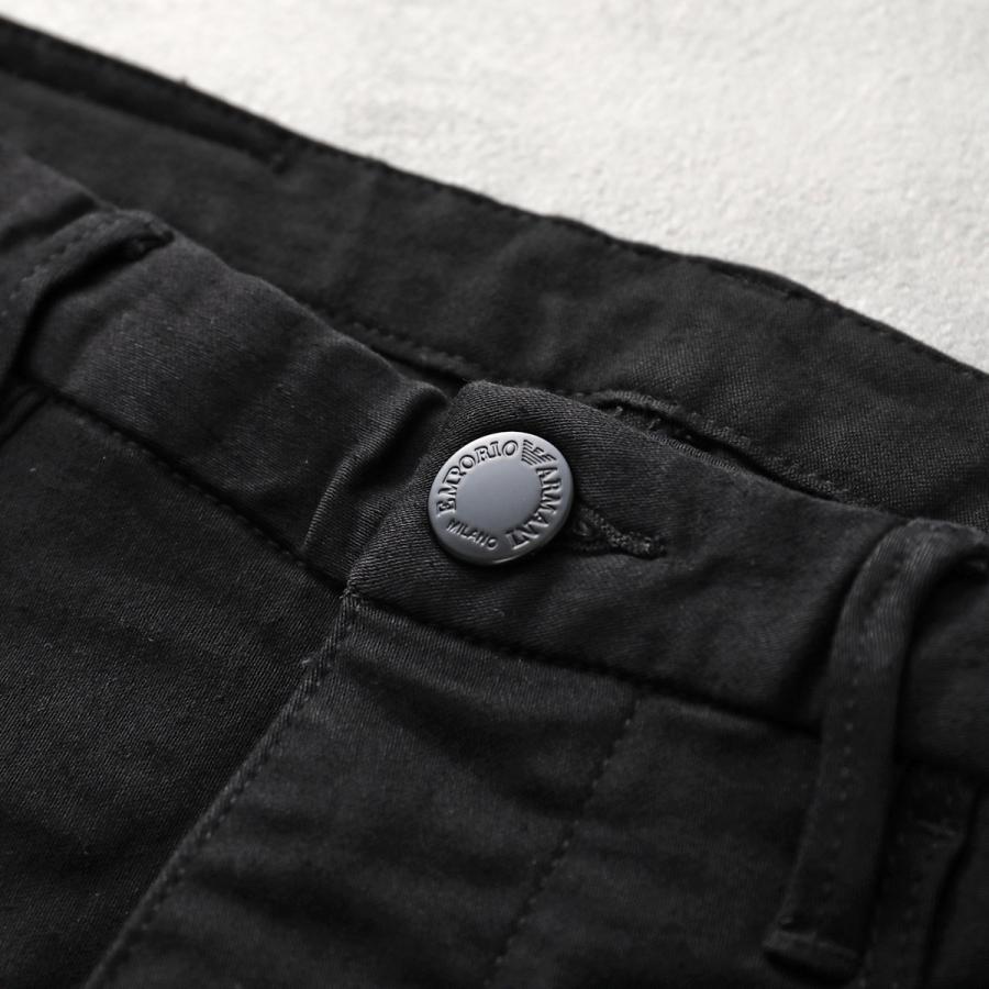 EMPORIO ARMANI エンポリオアルマーニ ジーンズ 5 POCKETS PANT 8N1J11 1DHDZ メンズ スリム フィット イーグル ロゴ 0005 DENIM NEROの画像