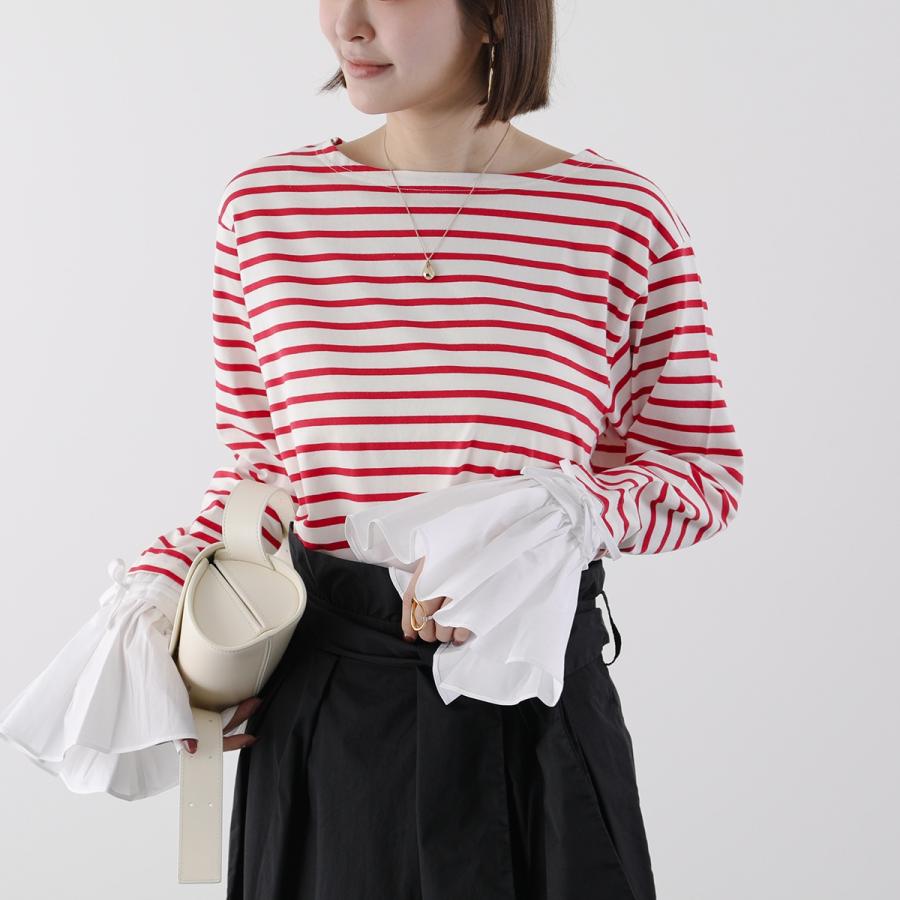 Mewl（ミュール） カットソー M251-85103 シャツスリーブ ボーダー