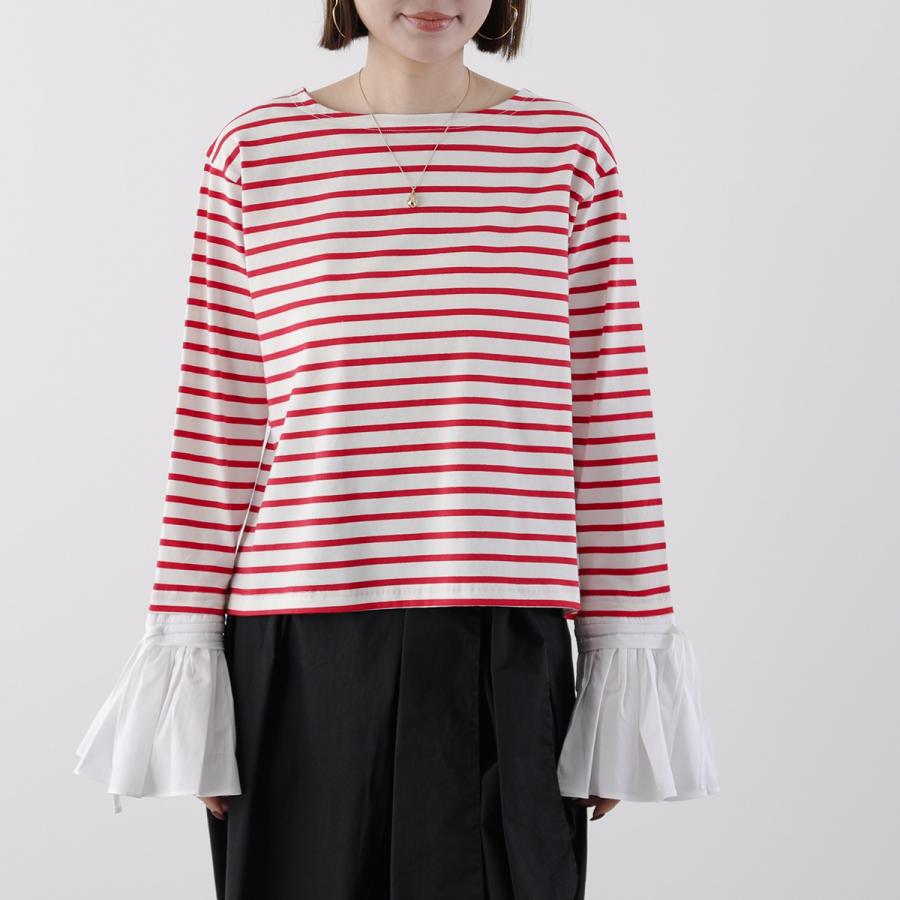 Mewl シャツスリーブボーダーTOPS tシャツ Mewl シャツスリーブボーダーTOPS レディース : ZOZOTOWN