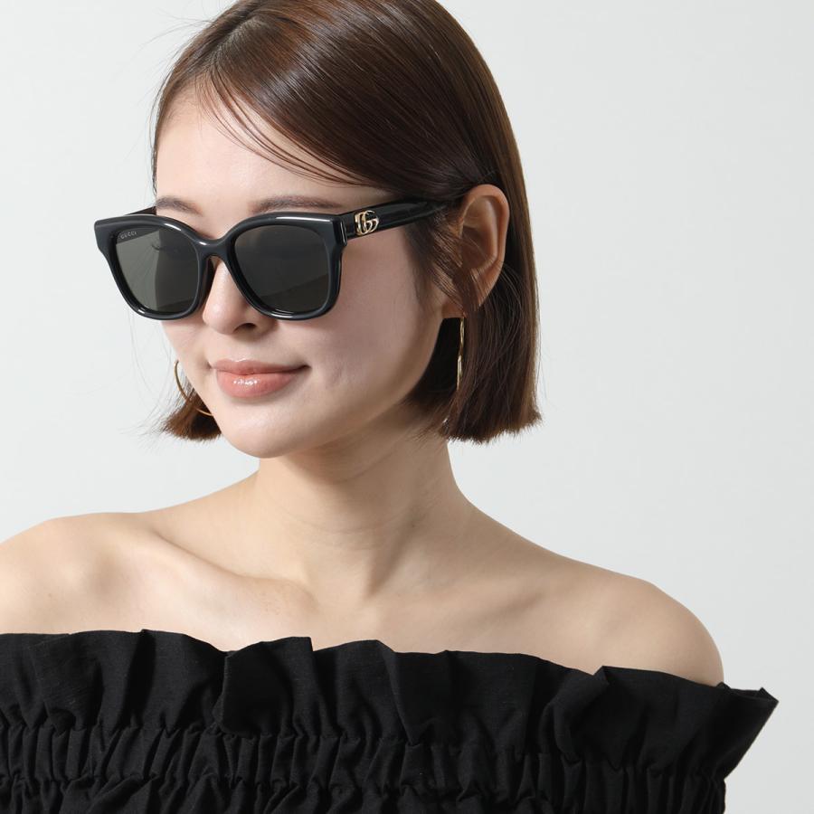 正規 グッチ メタルベルトバックル シールドサングラス 黒 グラマラスアイウェア GUCCI（グッチ） サングラス GG1830SK レディース セルフレーム