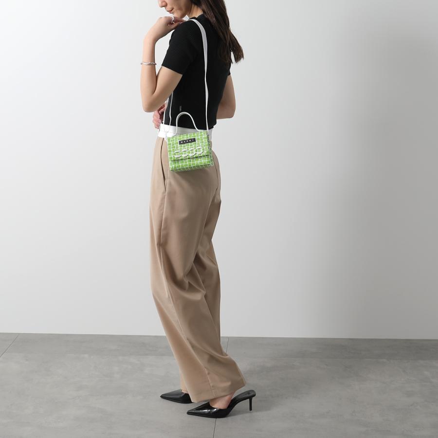 【希少】PORTER × MARNI コラボ 2WAYポーチ 幾何学模様 緑 MARNI（マルニ） MARNI KIDS キッズ ショルダーバッグ JOY BAG MICRO