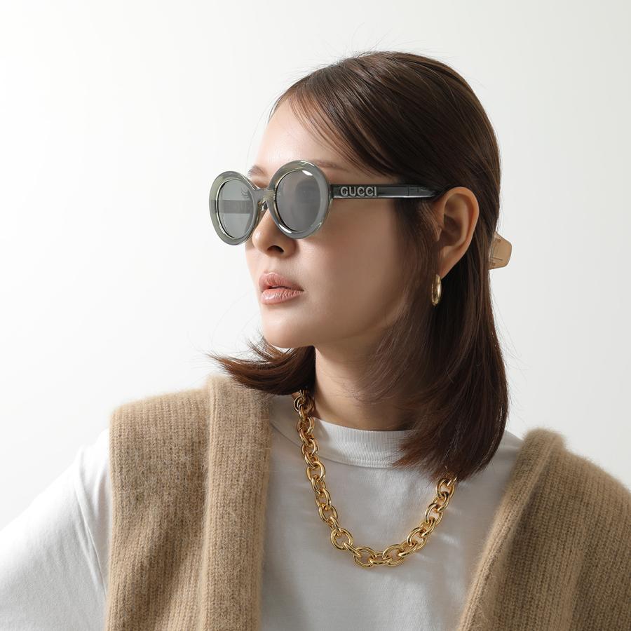 GUCCI サングラス セルフレーム ロゴ 130 53 15 クリアグレー GUCCI（グッチ） サングラス GG1722SA レディース オーバル型 セル