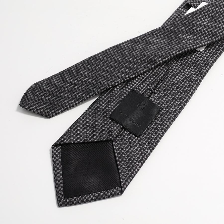 タグ付き美品✨GIVENCHY ネクタイ　ジバンシー　ジャガード　ロゴ　黒 タグ付き美品✨GIVENCHY ネクタイ ジバンシー ジャガード ロゴ 黒 メンズ