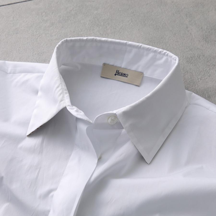 HERNO（ヘルノ） 半袖 シャツ BLUSA POPELINE MONOGRAM BL000017D-M01