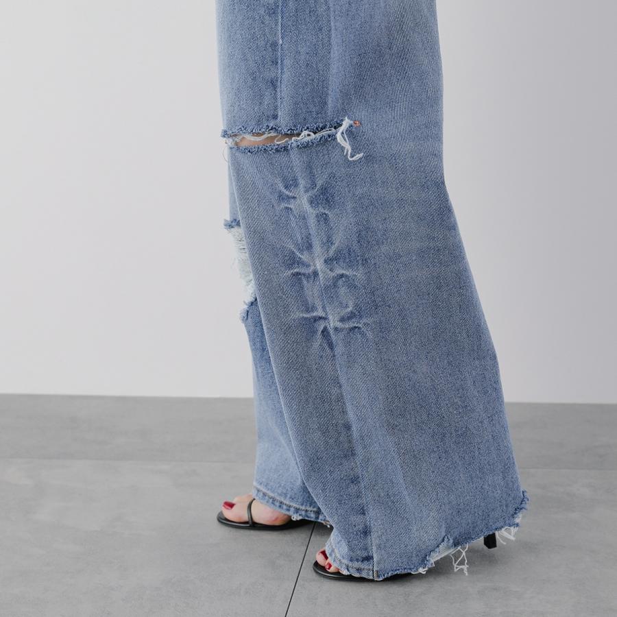 YENN イエン ジーンズ HIGH DAMAGED WIDE PT Y251-31001 レディース