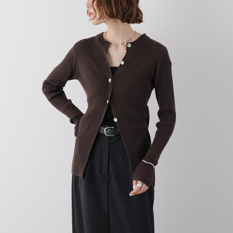YENN イエン カーディガン COTTON RIB CARDIGAN Y251-91013 レディース